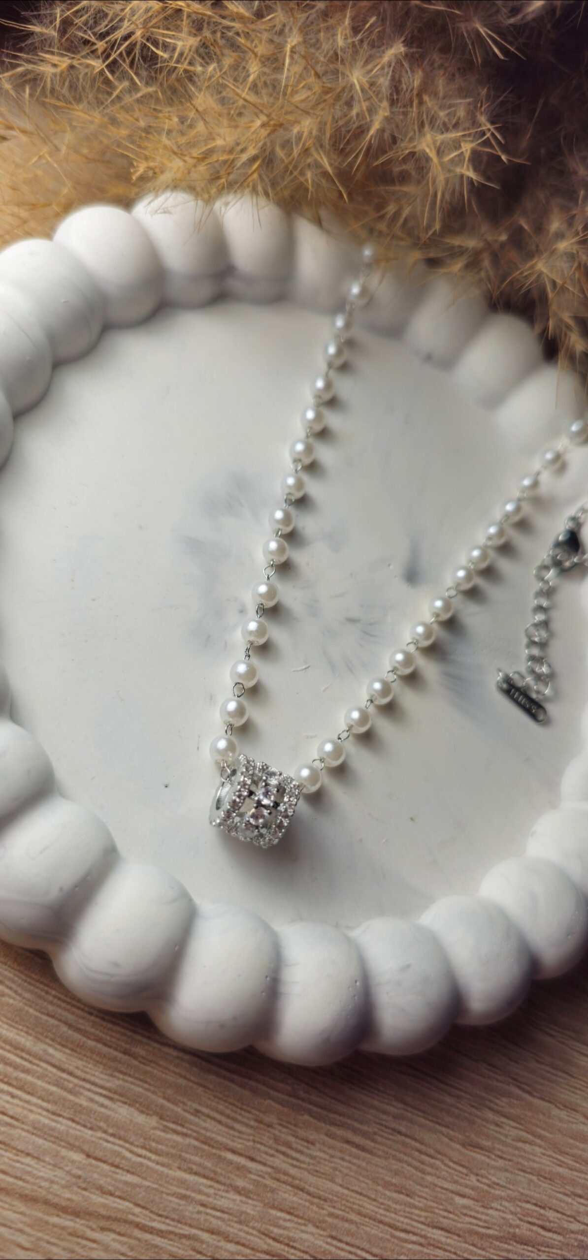 inbound1028887003355145510 Pearl rhinestone necklace - Image 1