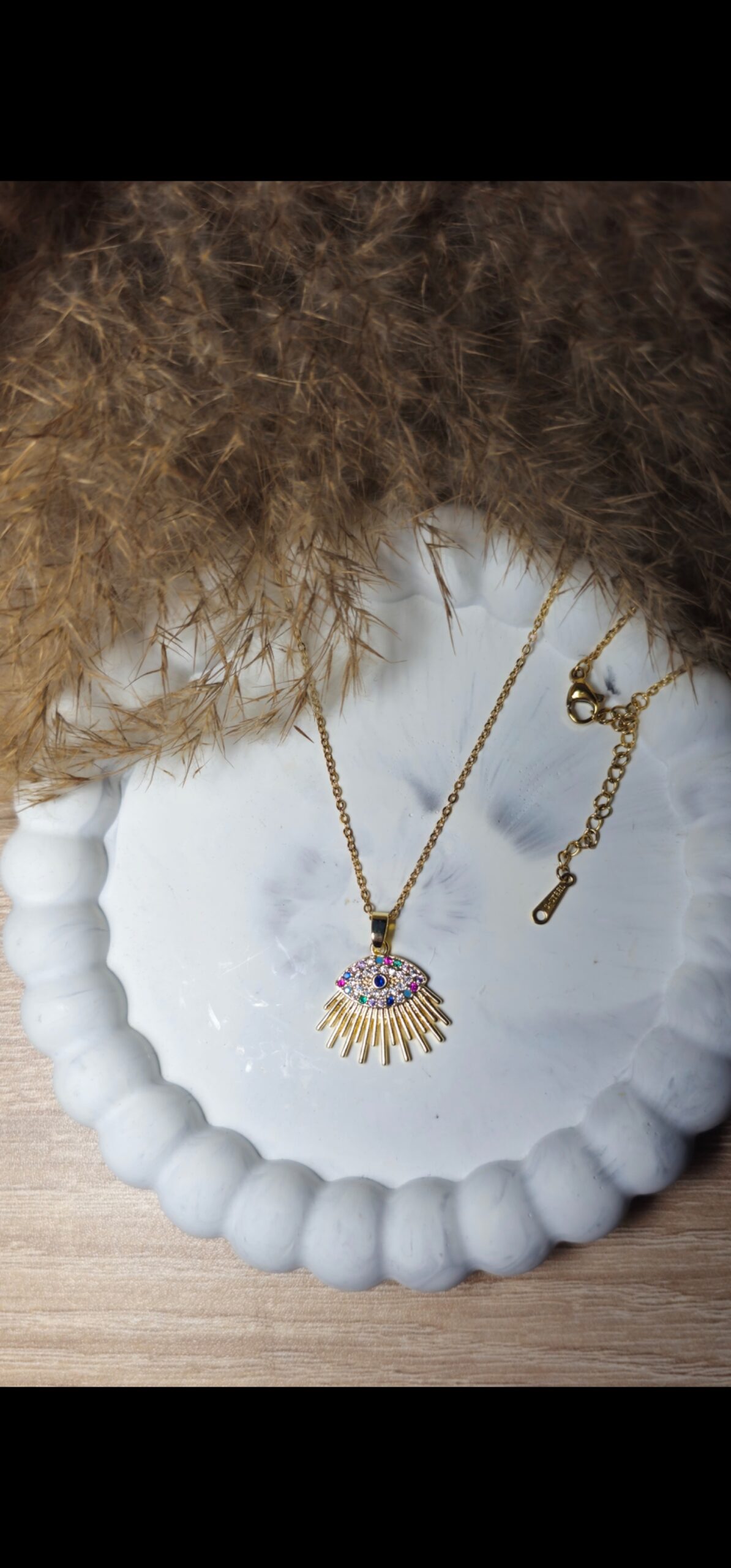 inbound1753346613012604219 Sun evileye necklace - Image 1