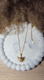 Blue sunrise necklace
