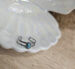 Turquoise moon ring