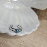 Turquoise moon ring