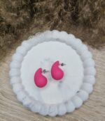 Pink drip earrings