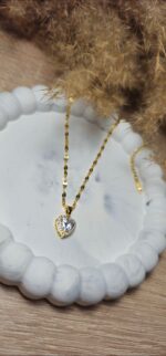 Diamond heart necklace