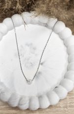 Silver pearl necklace - Image 4